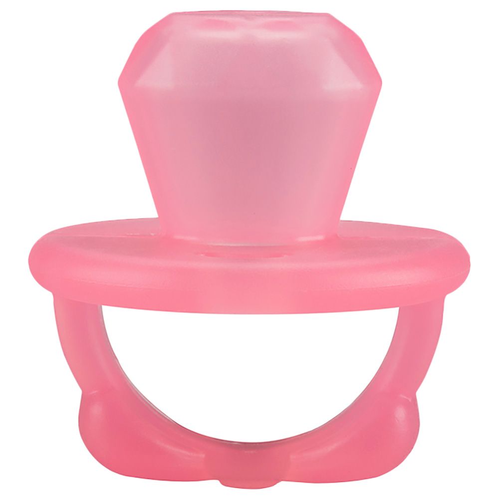 Itzy Ritzy - Silicone Diamond Teensy Teether - Pink