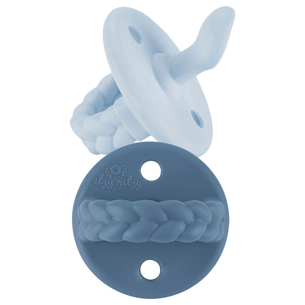 Itzy Ritzy - Silicone Pacifiers 0-6M Pack Of 2 - Sky & Surf