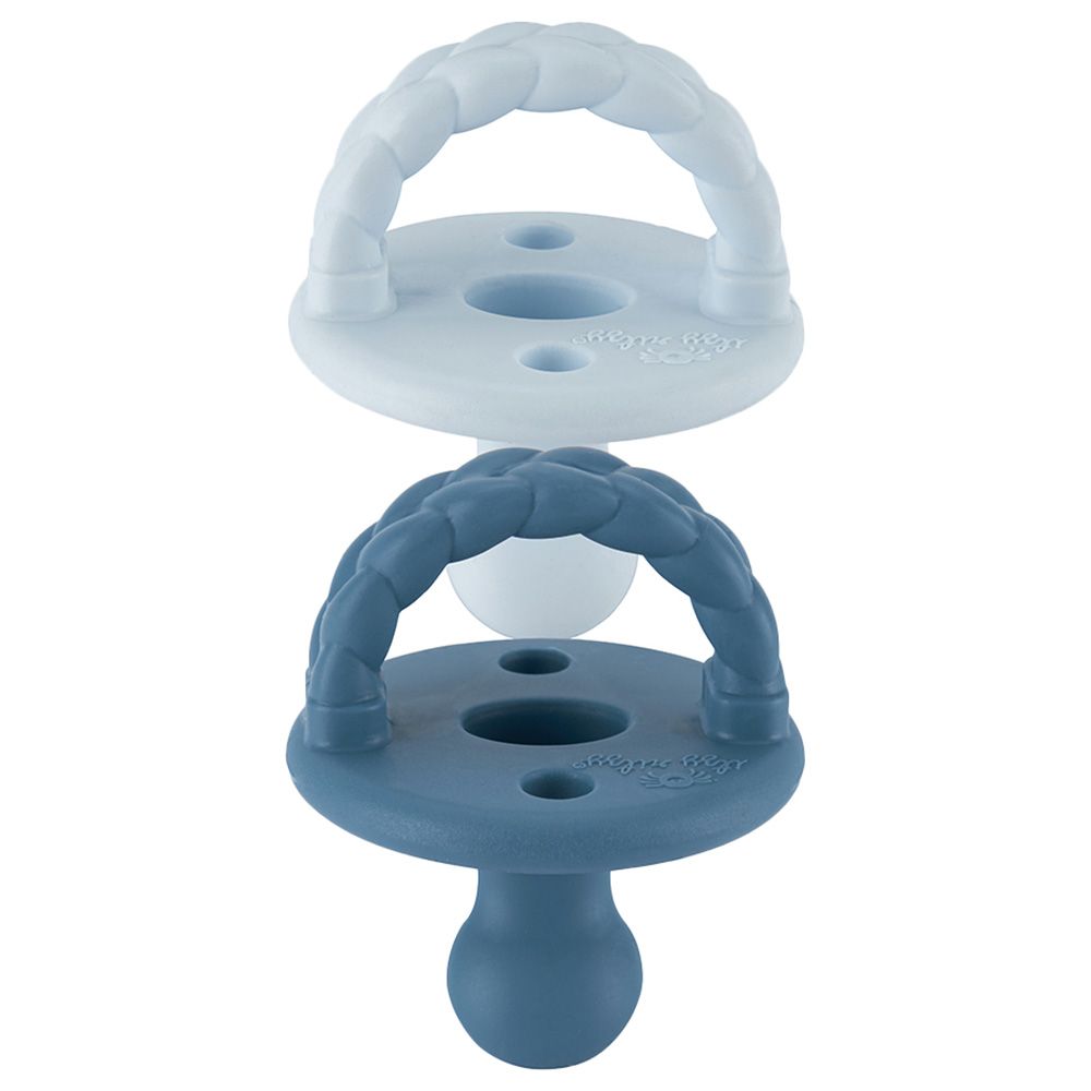 Itzy Ritzy - Silicone Pacifiers 6-18M Pack Of 2 - Sky & Surf