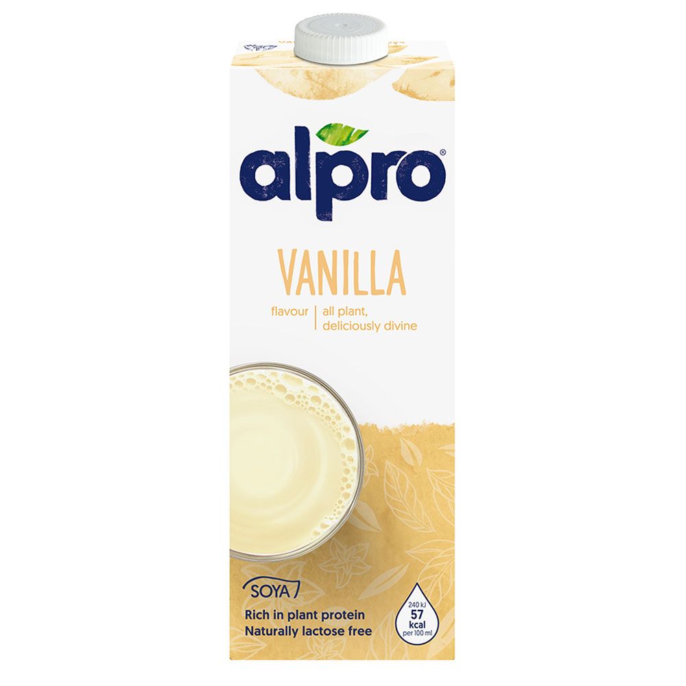 Alpro - Soya Drink Vanilla 1L, Pack Of 8