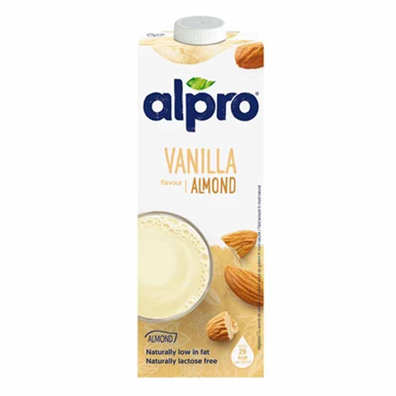 Alpro - Drink Almond Touch Of Vanilla Flavour 1L, Pack Of 8