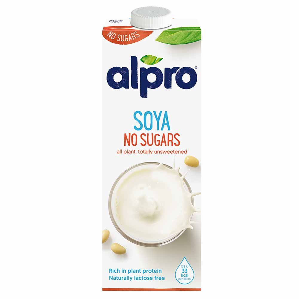 Alpro - Soya Drink No Sugars 1L, Pack Of 12