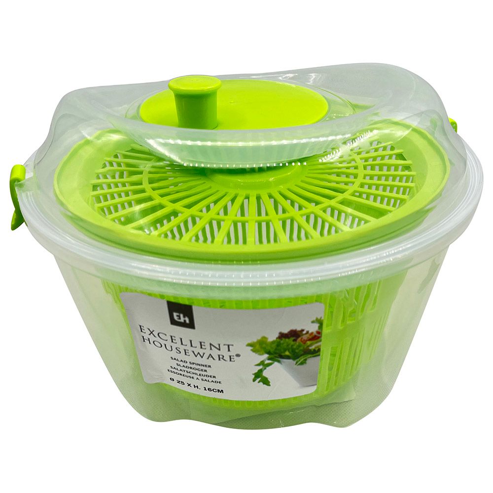 Excellent Houseware - Salad Spinner W/ Bowl - Green