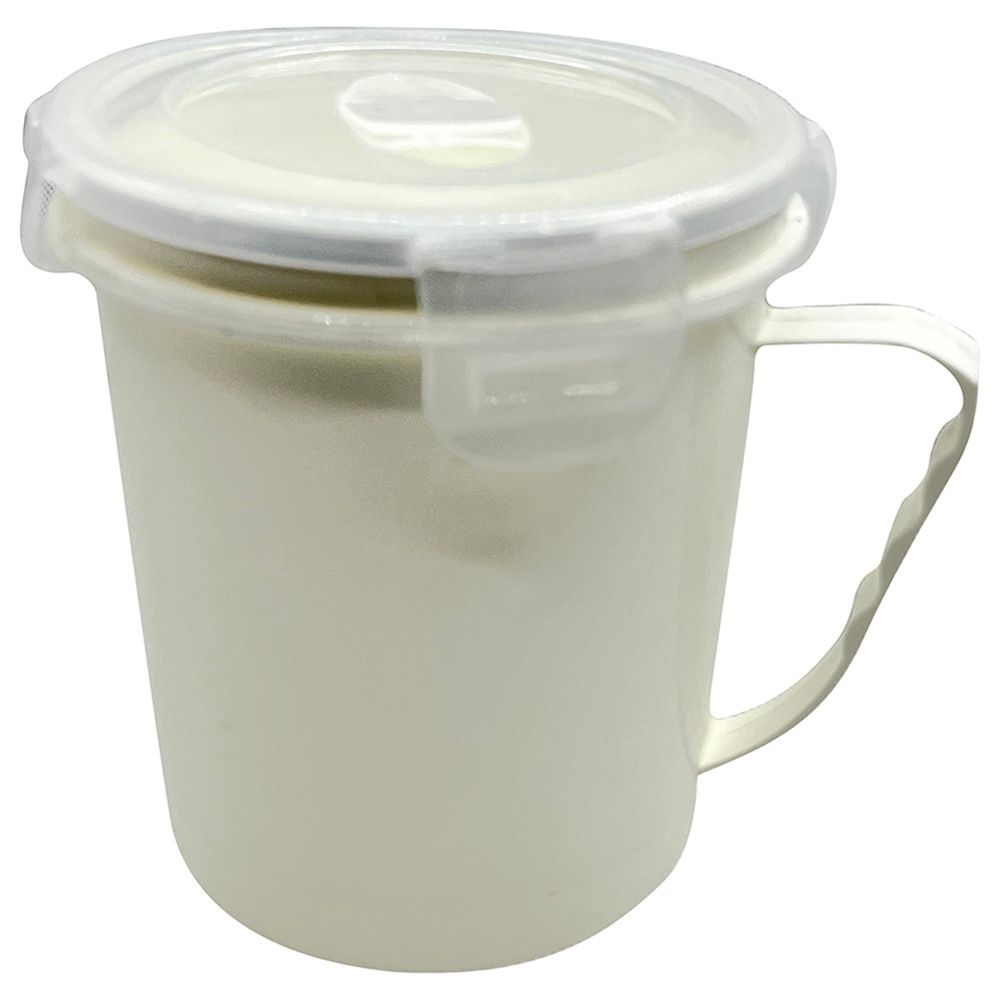 Excellent Houseware - Microware Cup W/ A Lid 600ml - White