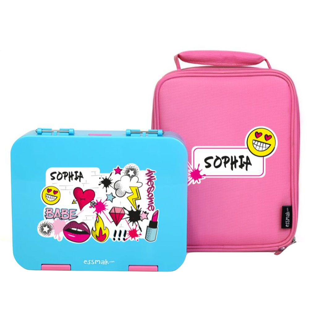 Essmak - Bento Pack Graffitti Artist Girl - Pink