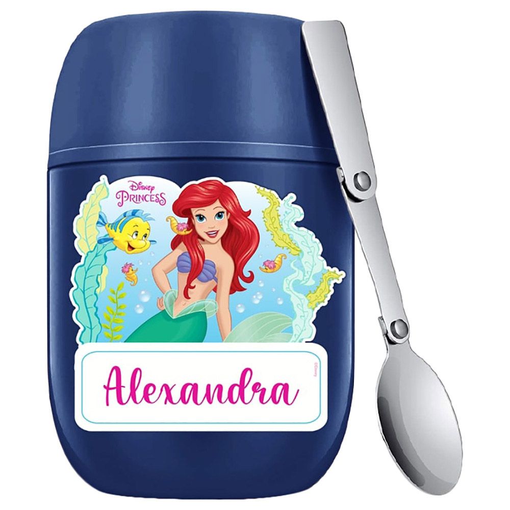 Essmak - Disney Princess 2 Food Thermos - Blue