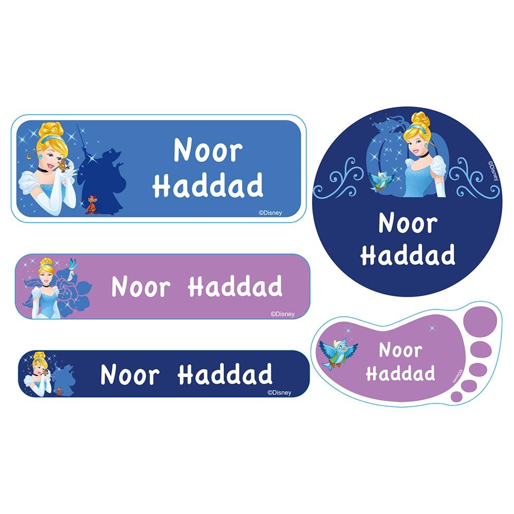 Essmak - Disney Cinderella School Labels - 12pcs