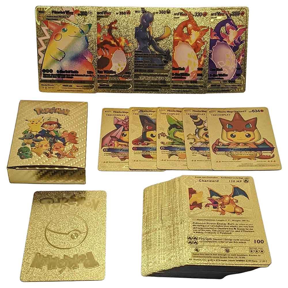 Pokemon - Golden Trading Cards Gold Foil Set - 55 Cards 