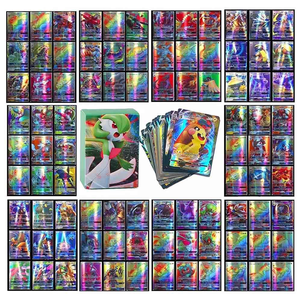 Pokemon - Trading Cards 100 Pcs (60V + 40Vmax)