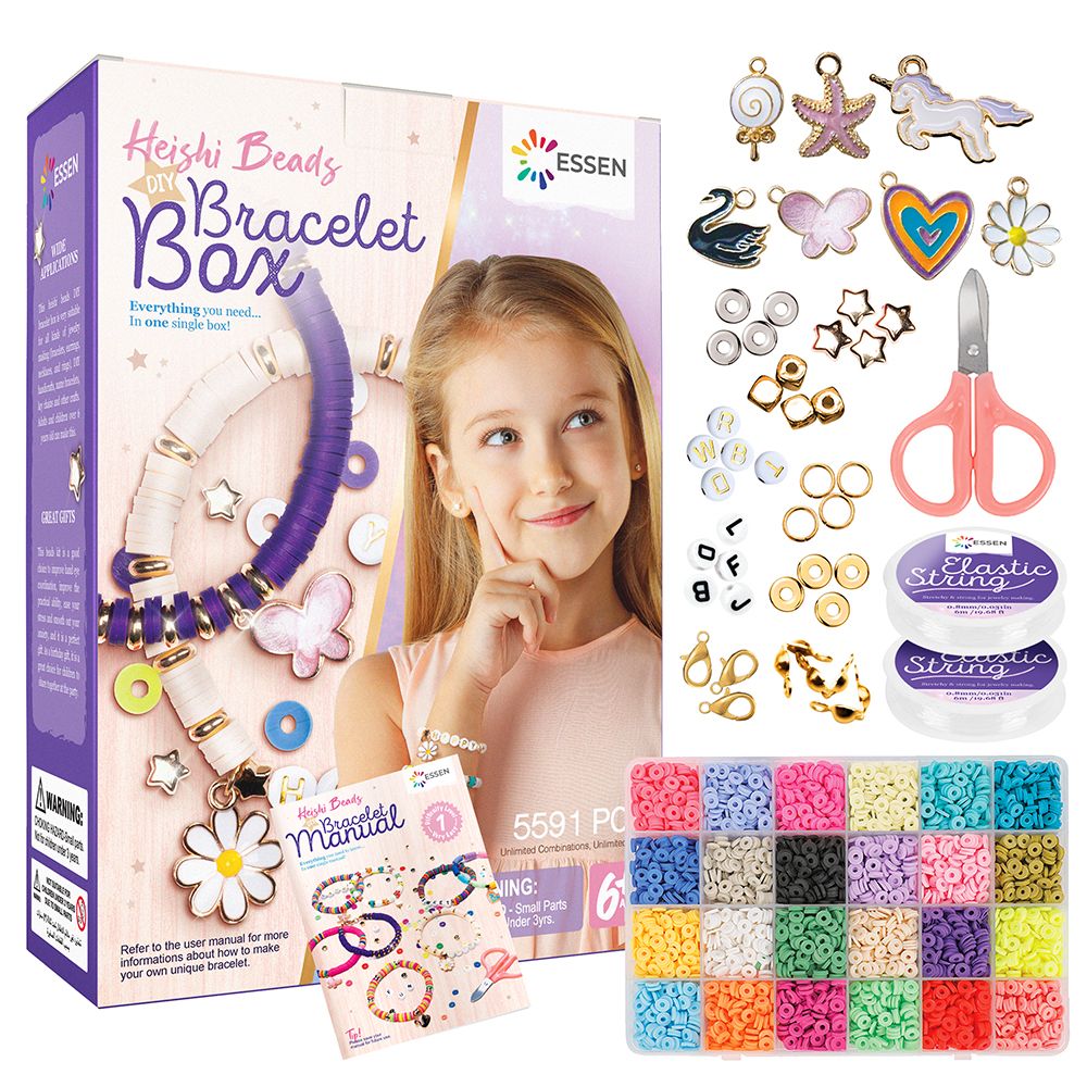 ESSEN Clay Beads Bracelet Jewellery Making DIY Kit -5591pcs