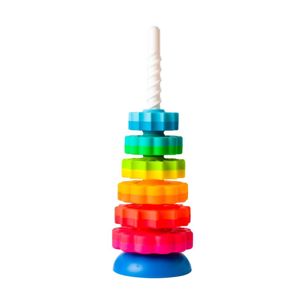 Fat Brain Toys - Spin Again Stacking Toys 6 Disks