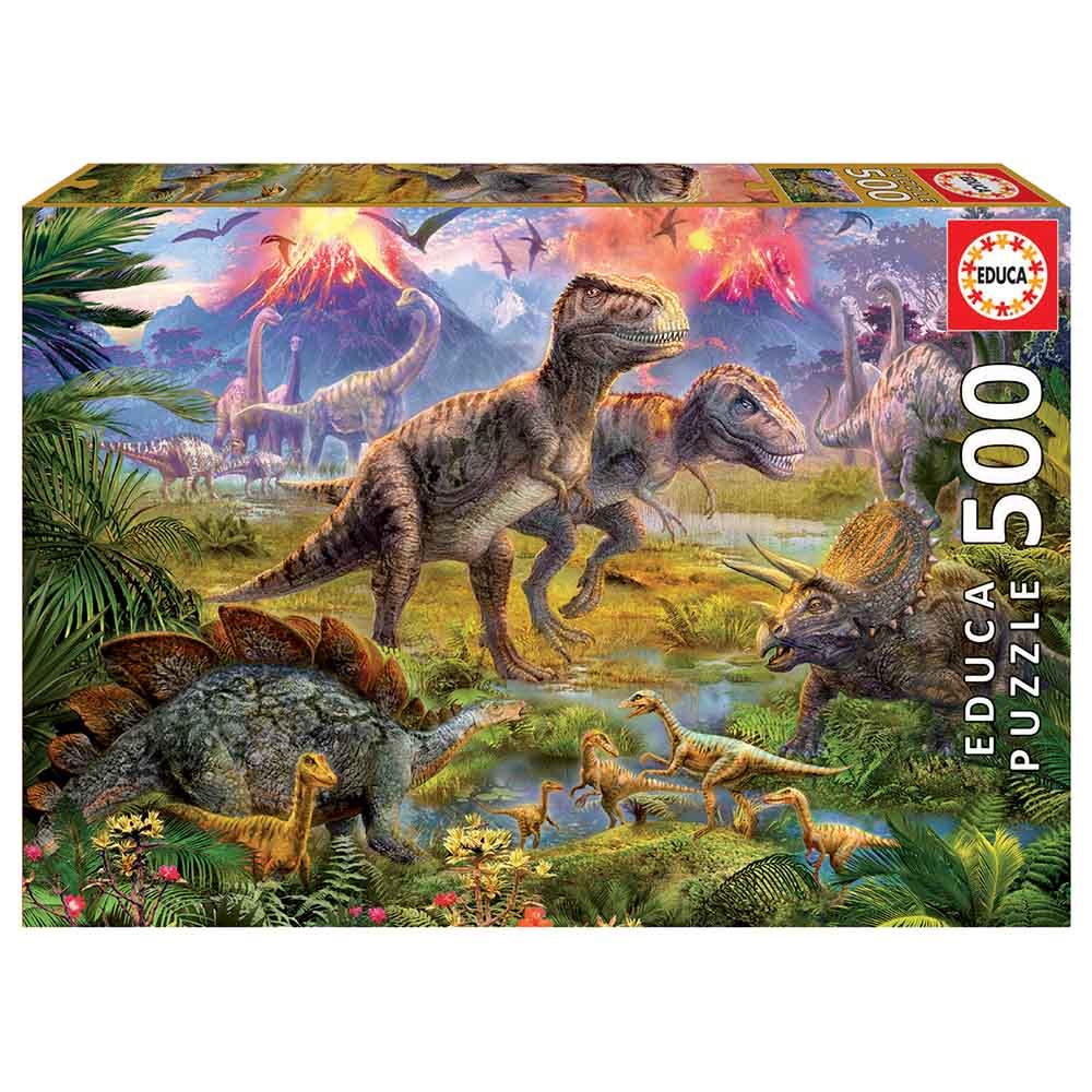 Educa - Dinosaur Gathering Puzzle - 500pc