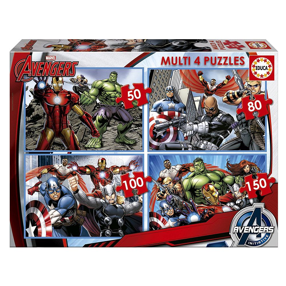 Educa - Avengers Multi 4 Puzzles