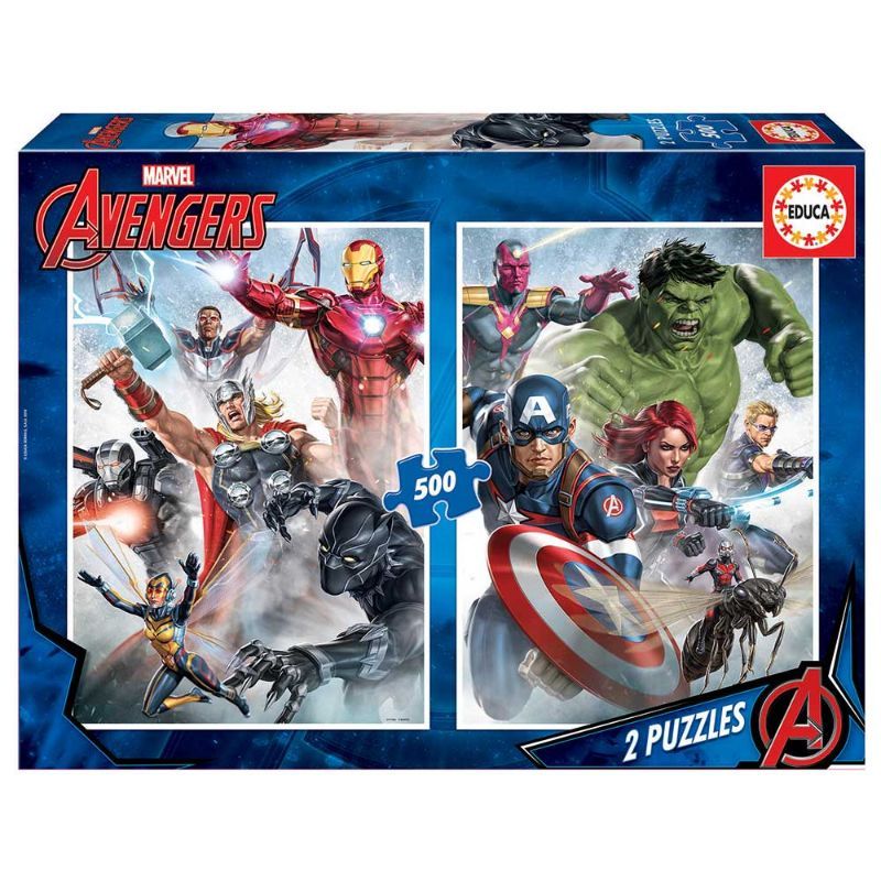 Educa - Marvel Mania Puzzle - 2 x 500Pcs