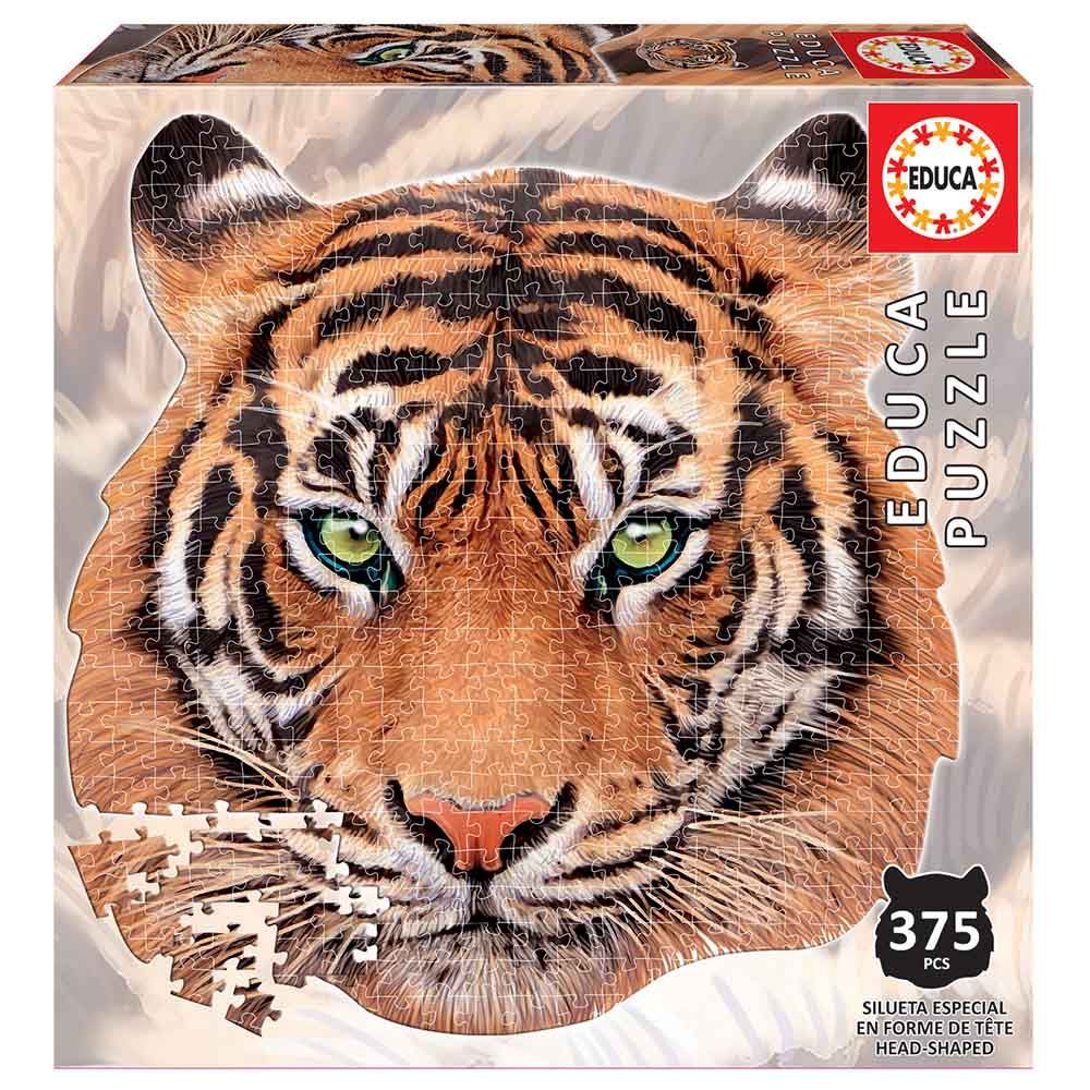 Educa - Tiger Face Shaped Puzzle - 375pc