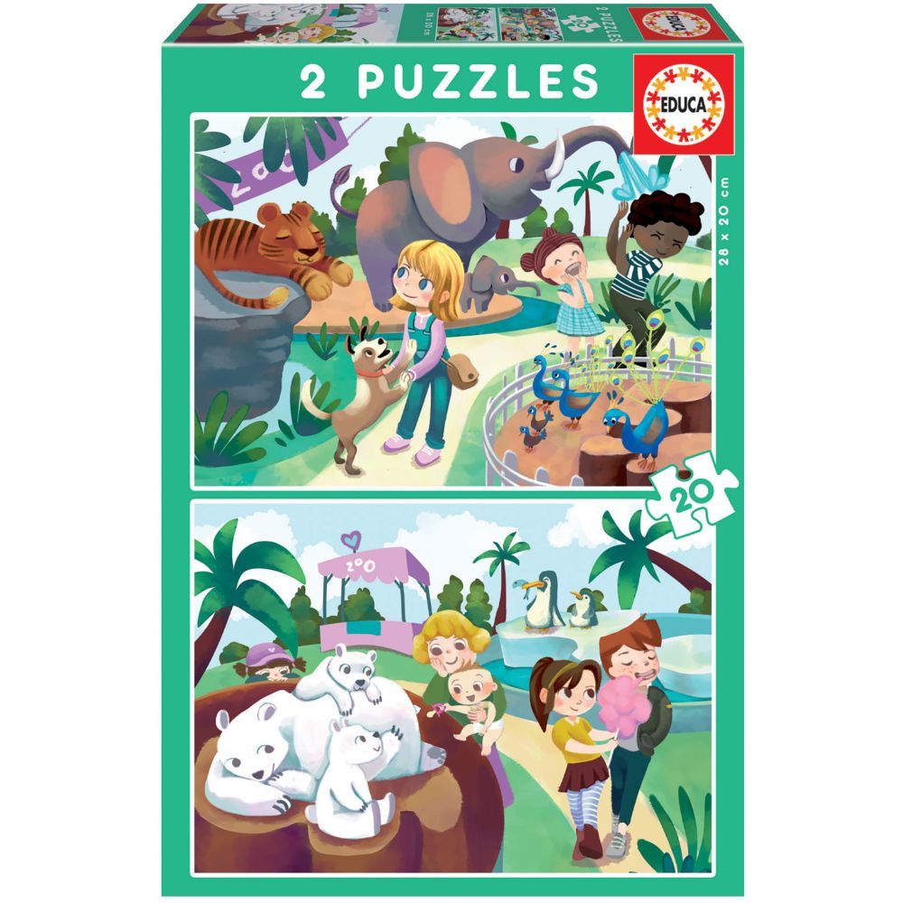 Educa Puzzles - 2X20 In The Zoo