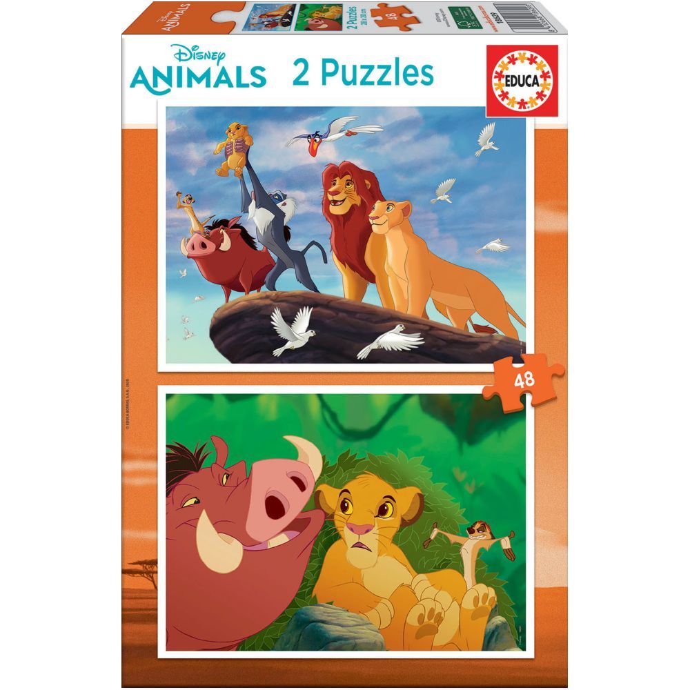 Educa Puzzles - 2X48 The Lion King