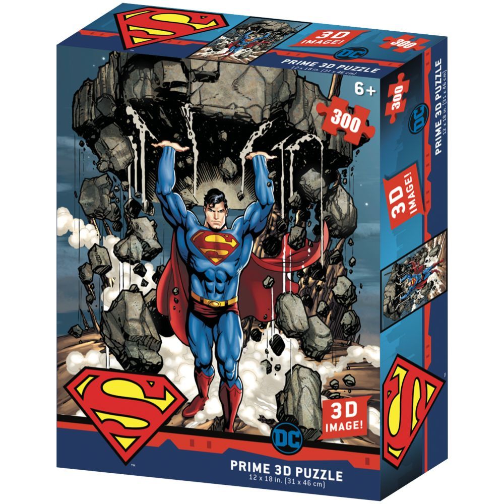 Prime 3D Puzzles - DC Comics - Super Strength 300pcs Puzzle