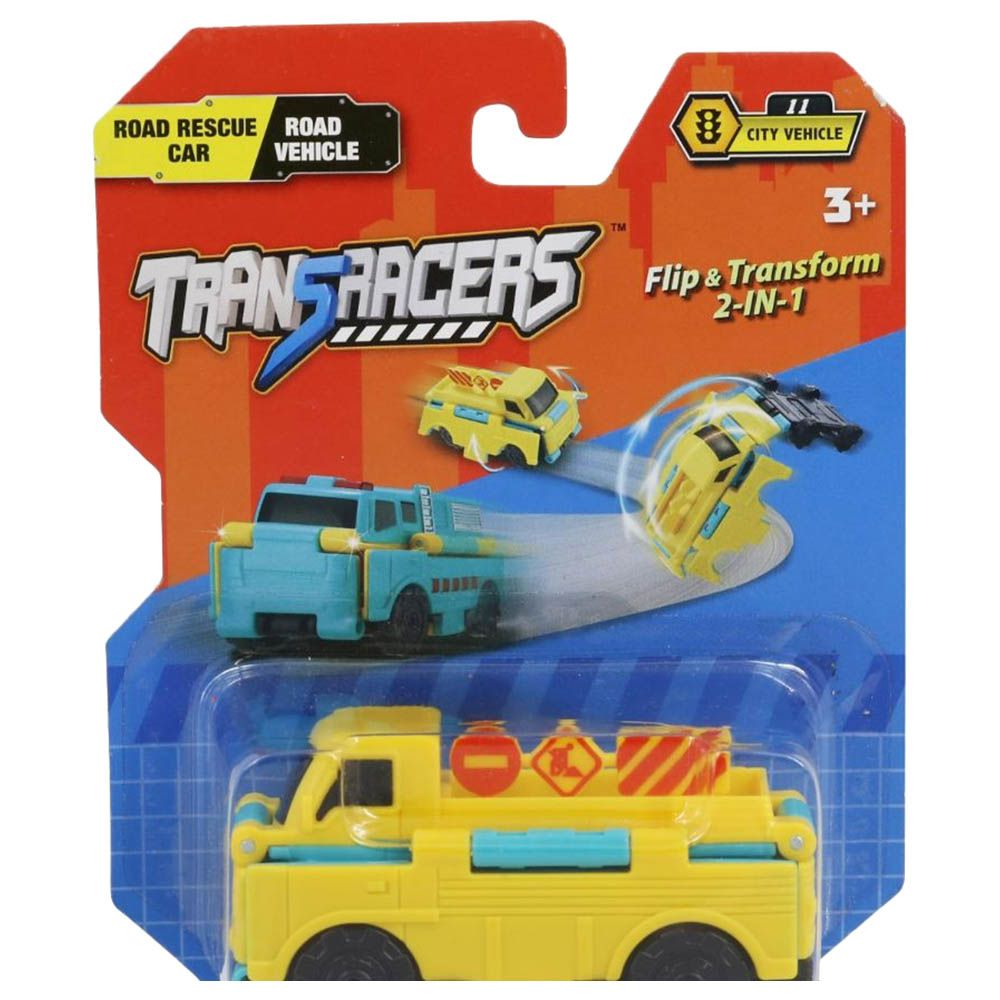 Transracers - 2-In-1 Flip Road Rescue Car To Road Vehicle