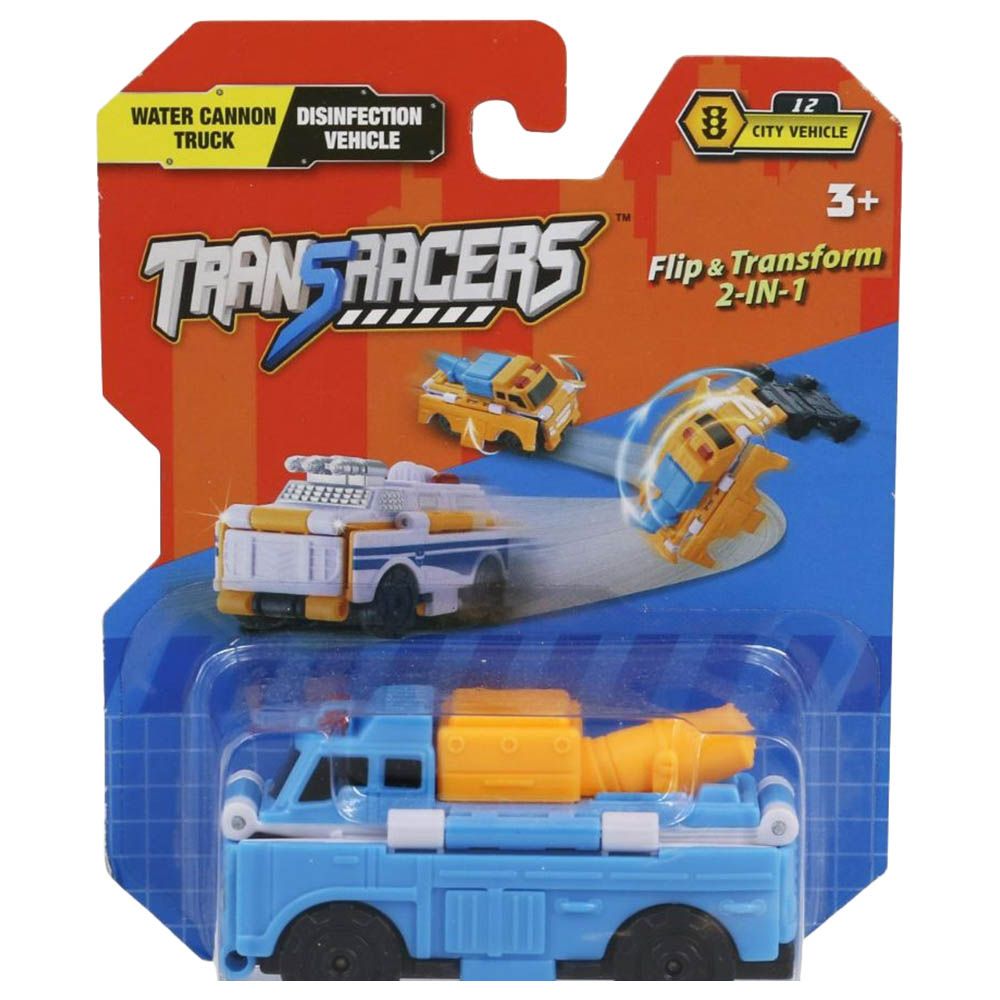 Transracers - 2-In-1 Flip Vehicle To Cannon Police Car