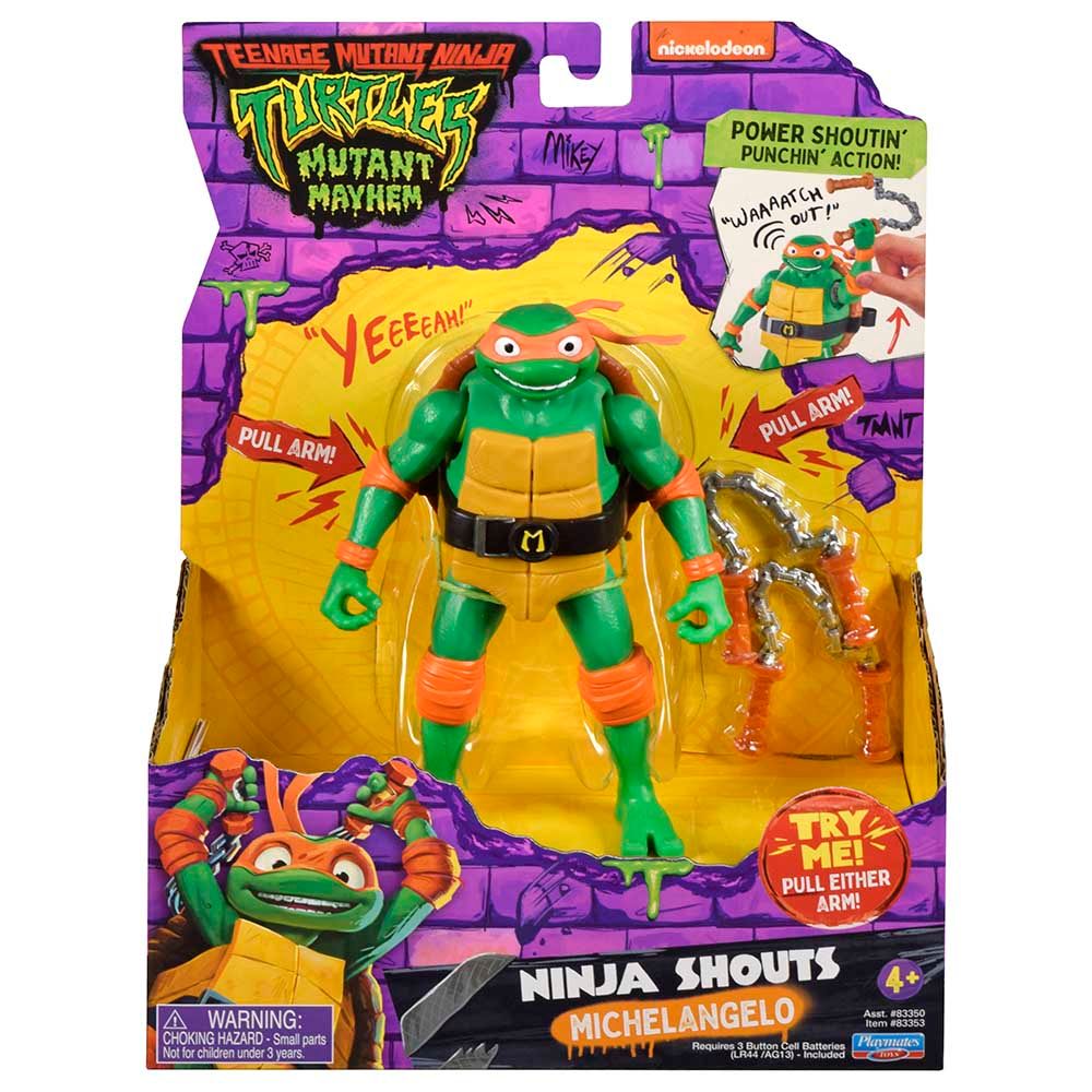 Playmates Toys - TMNT Ninja Shouts Michelangello Figure