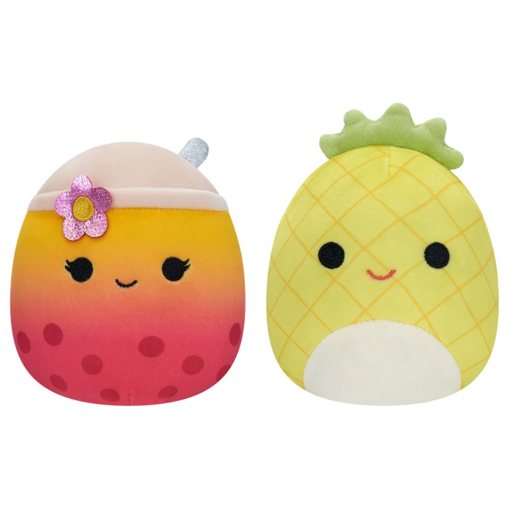 Squishmallows - Bergit Gradient Boba & Maui Flipable Plush Toy - 5-Inch