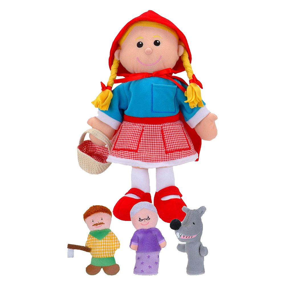 Fiesta Crafts - Red Riding Hood Finger & Puppet Set 4pcs