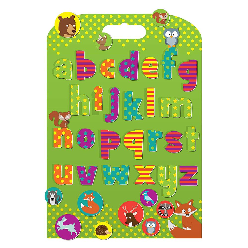 Fiesta Crafts - Woodland Alphabet Stickabouts 37pcs