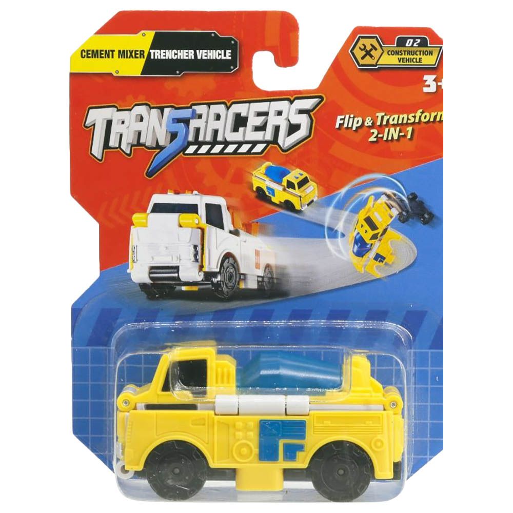 Transracers - 2-In-1 Cons Cement Mixer & Trencher Vehicle