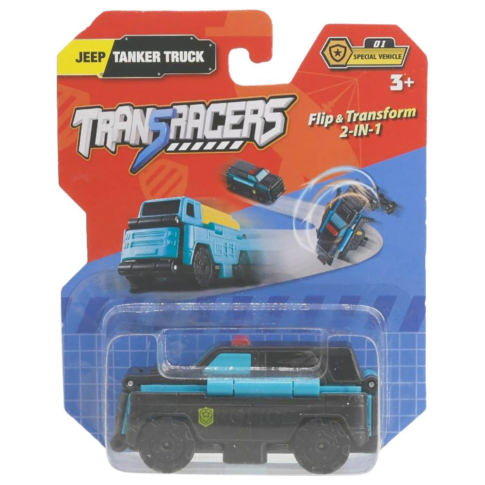 Transracers - 2-In-1 Special Vehicle - Jeep & Tanker Truck