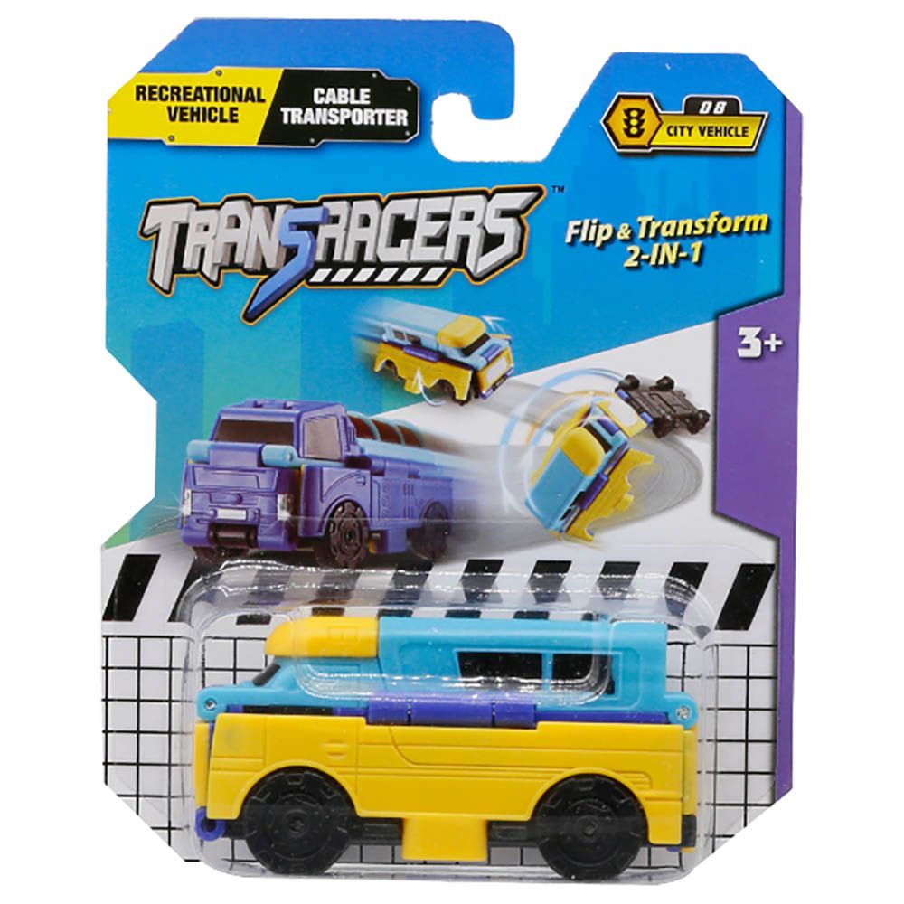 Transracers - 2-In-1 Flip Vehicle Caravans Car