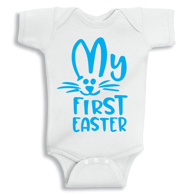 Twinkle Hands - My First Easter baby onesie - Blue