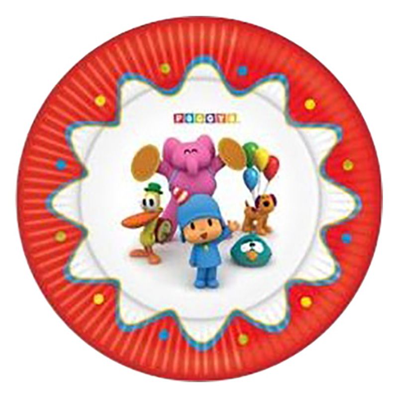 Paper Plates 9" - Pocoyo