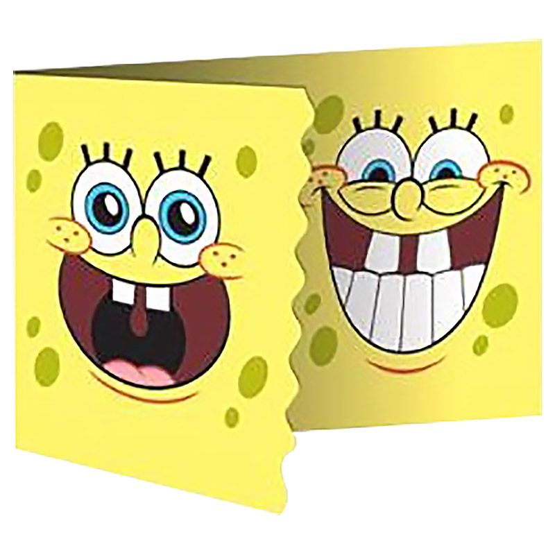 Invitation Card with Envelop - Sponge Bob Yellow