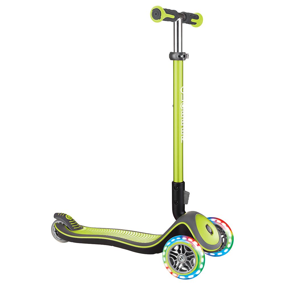 Globber - Elite Deluxe Lights Scooter - Lime Green