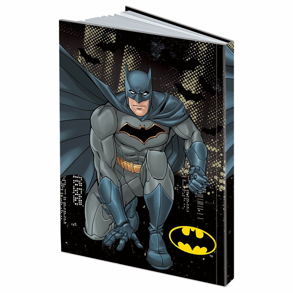 Warner Bros DC Batman Arabic A5 Notebook 100 Sheets Blue/Black