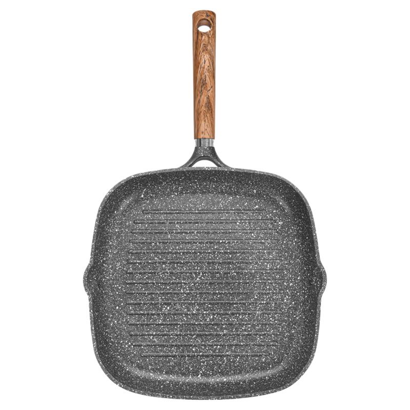 Fissman - Square Grill Pan Milano w/ Bottom & Aluminium - Black