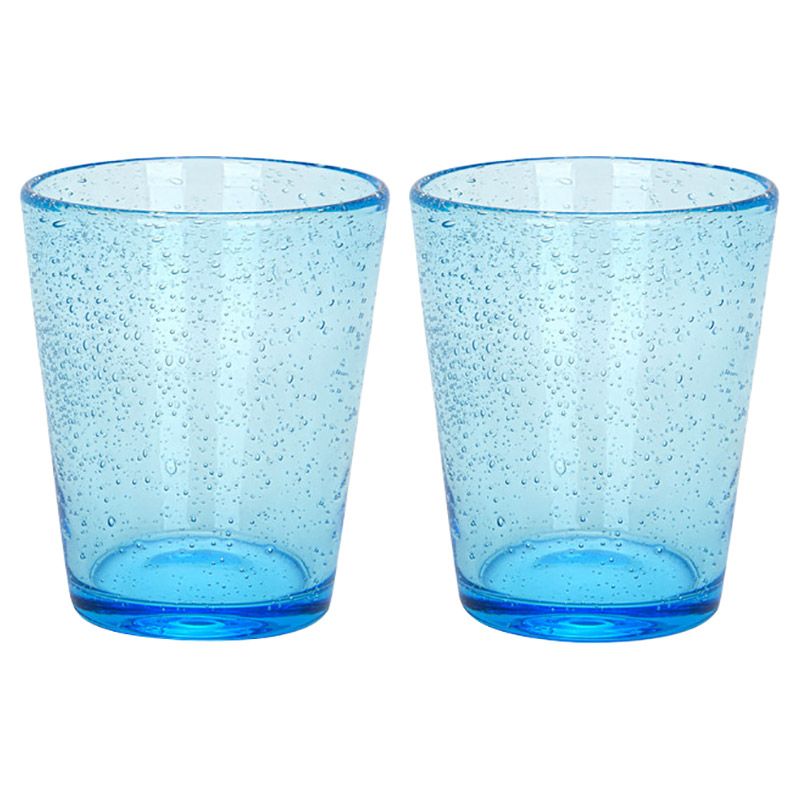 Fissman - Tumbler Glass Set - 2pcs - 330ml - Blue