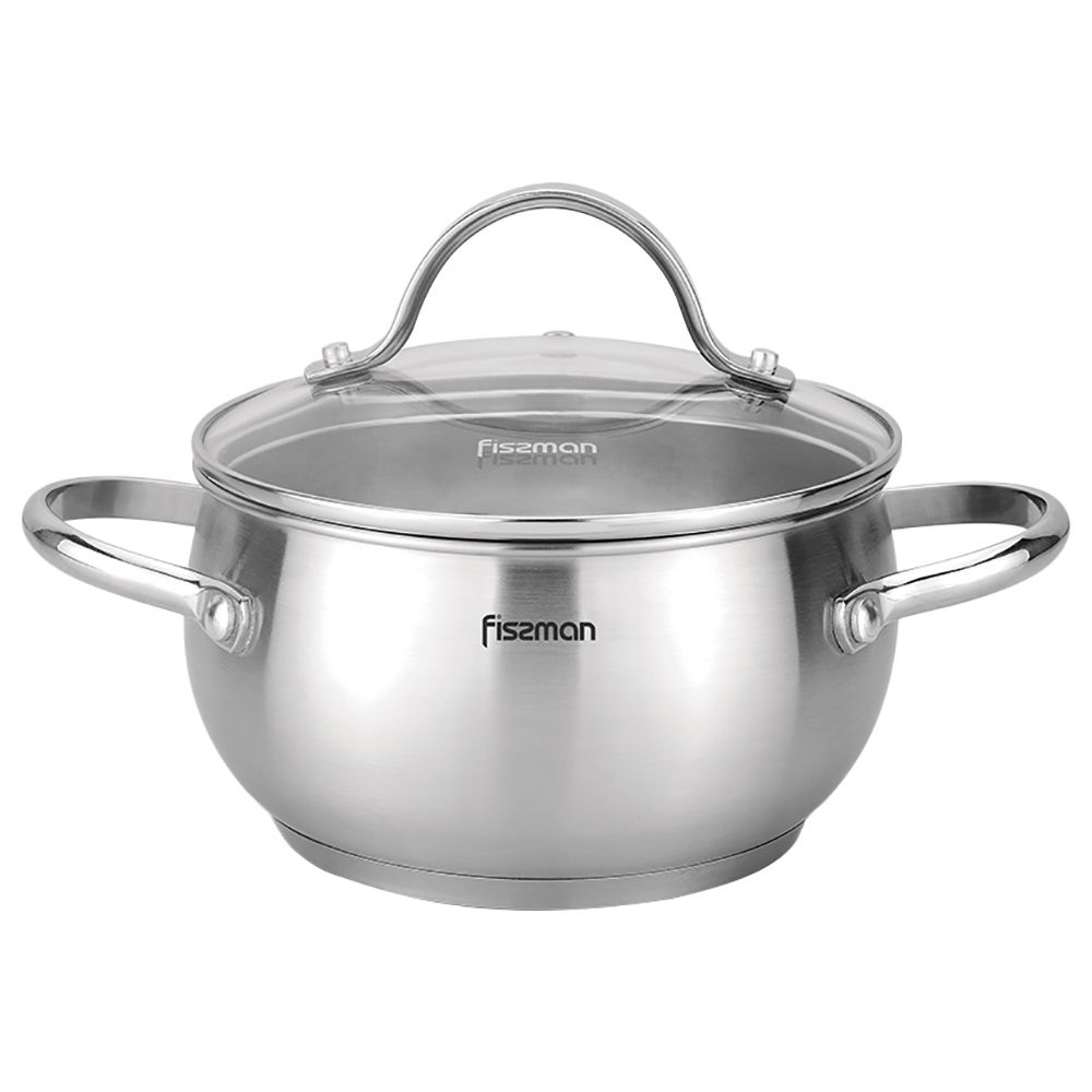 Fissman - Stockpot Martinez w/ Glass Lid - 20x11cm - 3.5L 