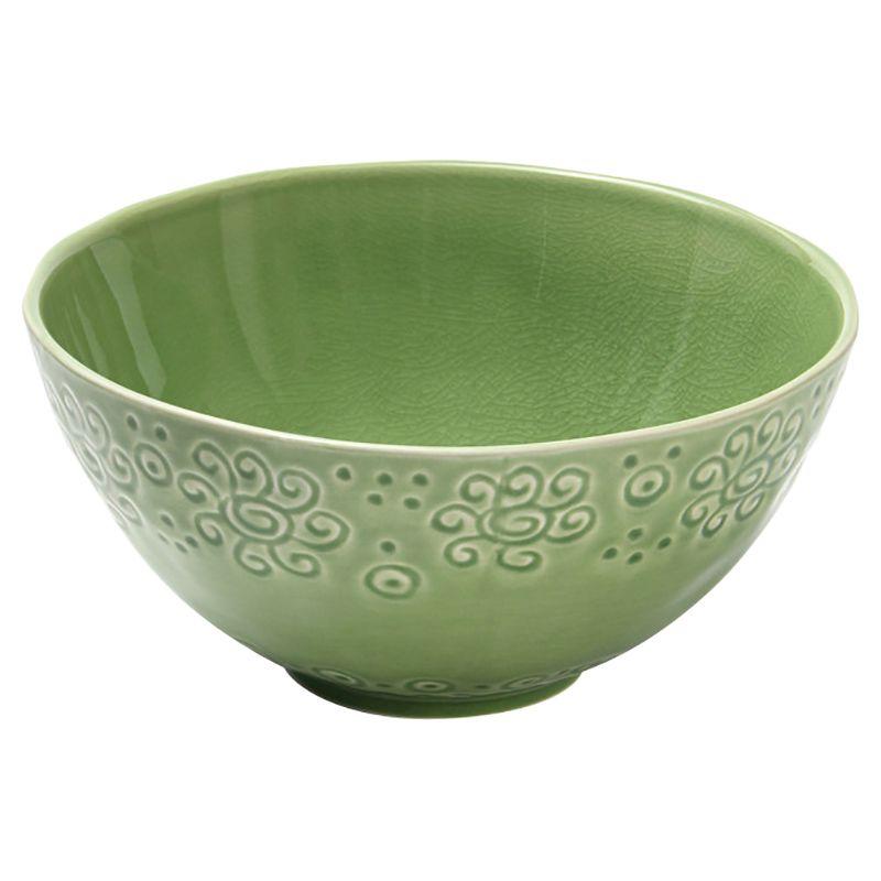 Fissman - Ceramic Bowl Crackle - 21.6x10.2x21.6cm - Green