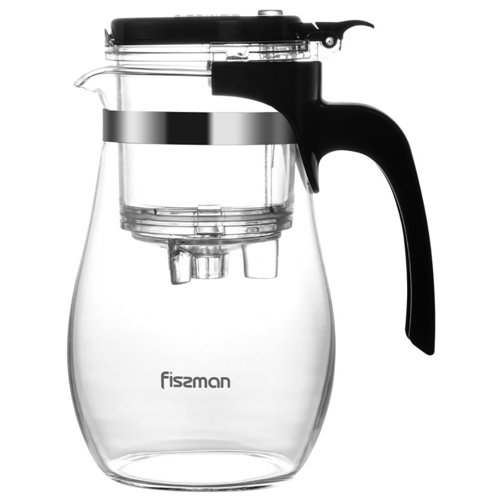 Fissman - Glass Tea Pot - 900ml - Black