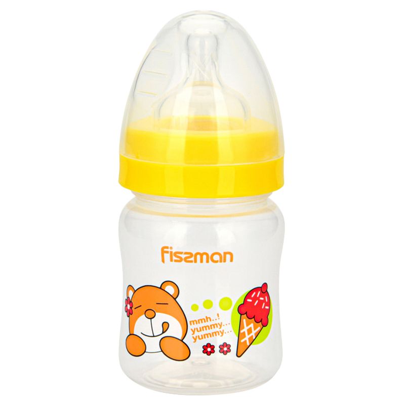 Fissman - Plastic Baby Feeding Bottle w/ Wide Neck - 120ml