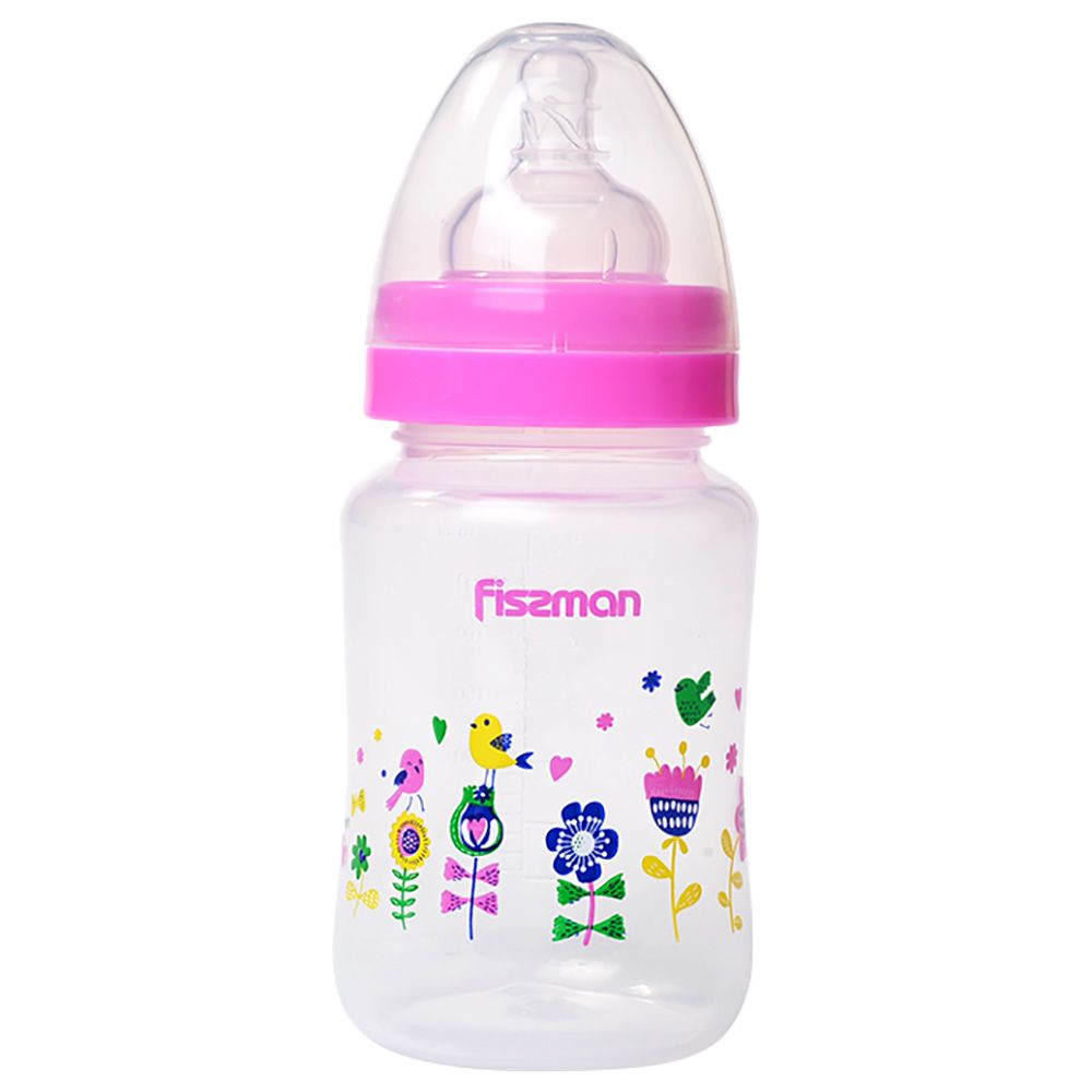 Fissman - Feeding Bottle w/ Wide Neck - 240ml - Pink