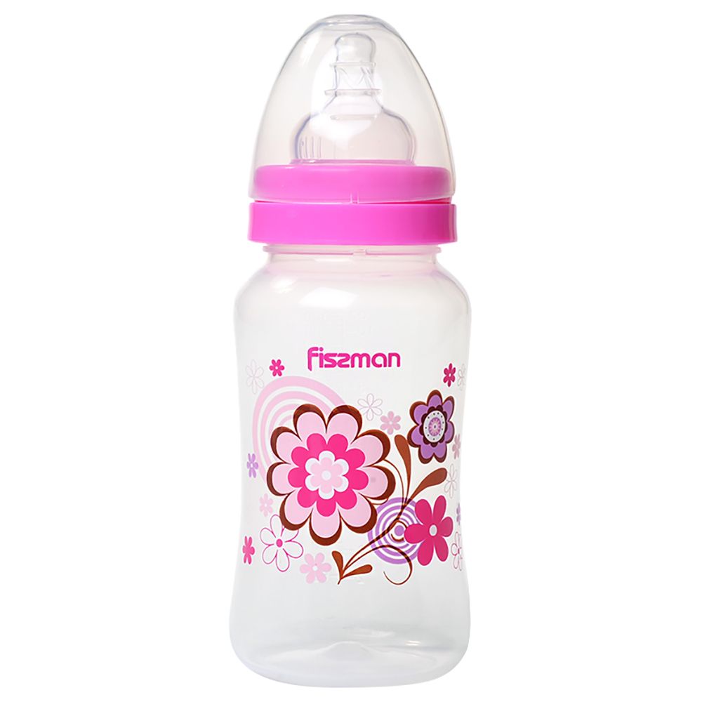 Fissman - Feeding Bottle w/ Wide Neck - 300ml - Pink