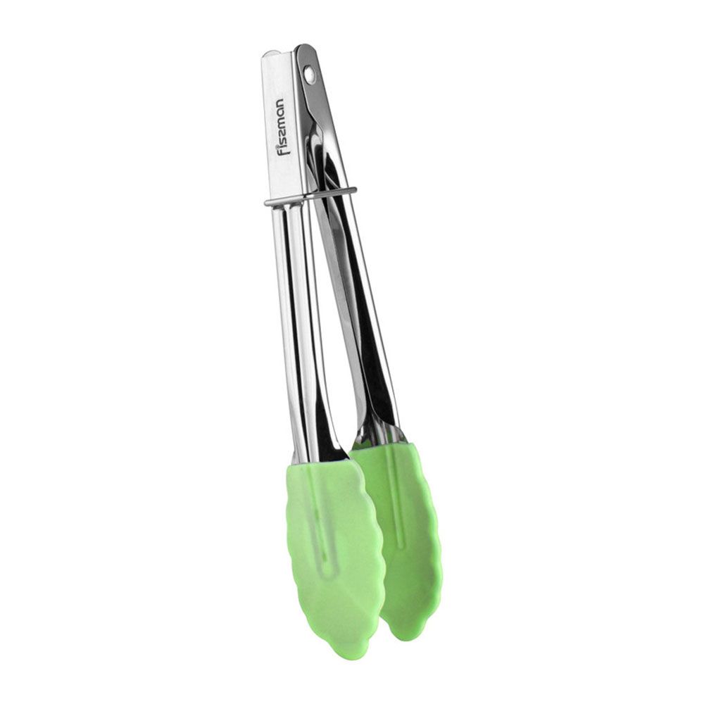 Fissman - Kitchen Tongs - 17Cm - Green/Silver