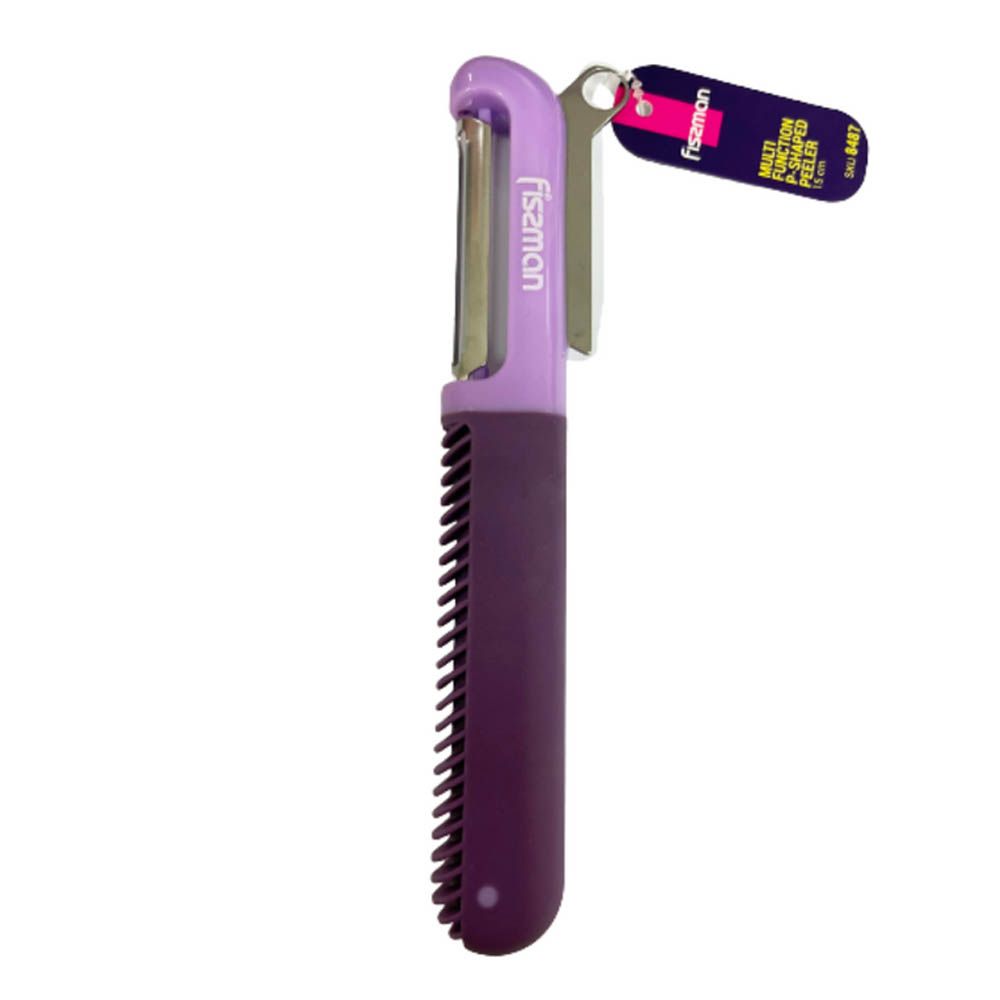 Fissman - P Shape Peeler Kitchen Knife - Purple/Grey