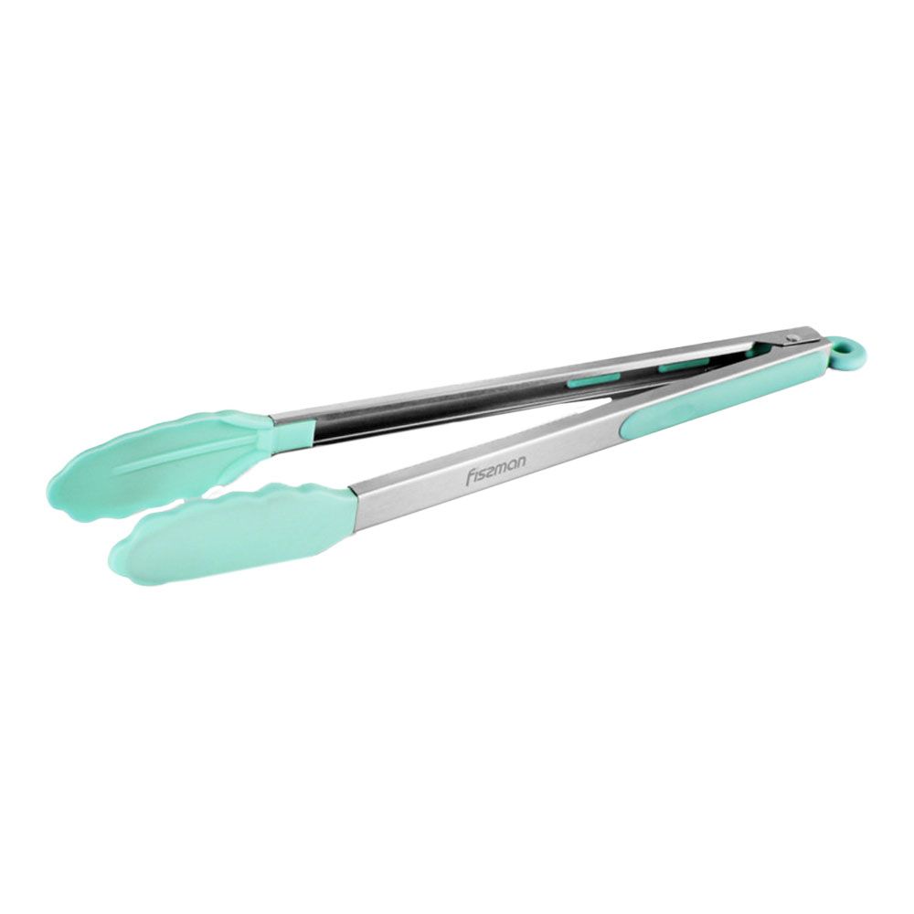 Fissman - Tongs w/ Silicone & Stainless Steel Handle Green 36Cm