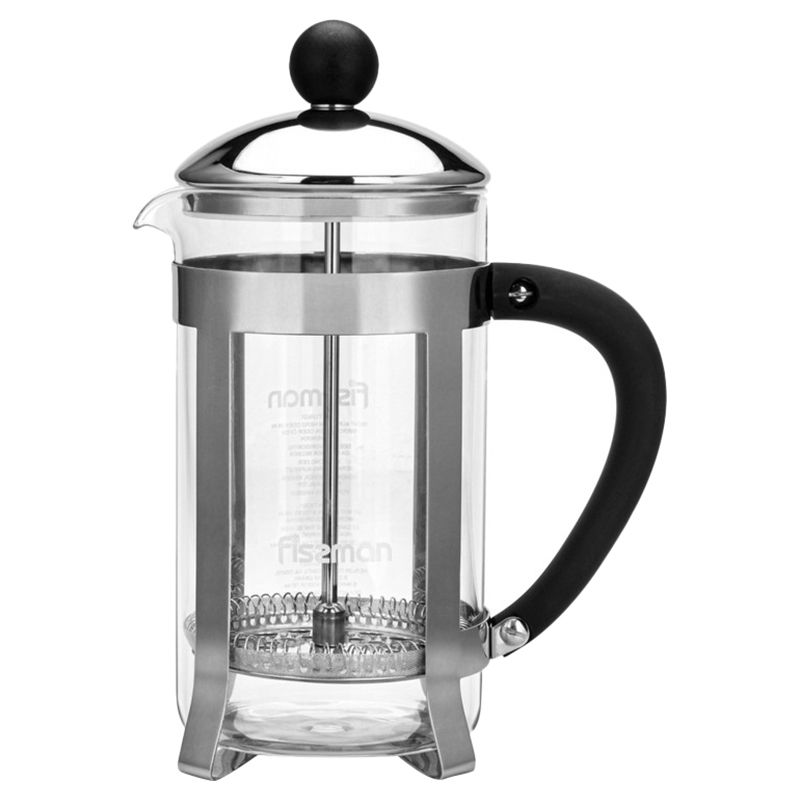 Fissman - French Press Coffee Maker Freddo - 16x20x10cm - Silver/Black