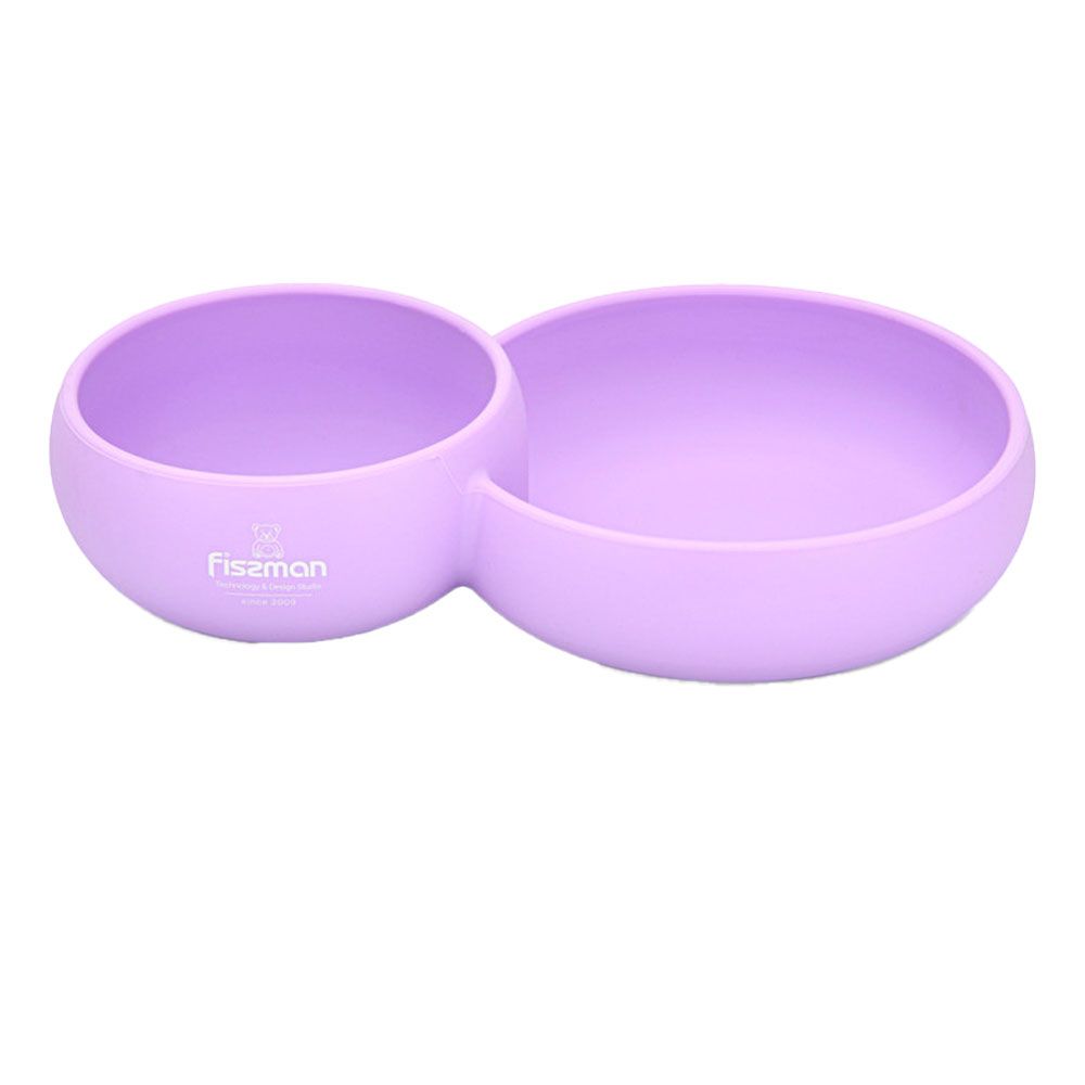 Fissman - Deep Bowl w/ Divided Two Sides - 580Ml - Purple