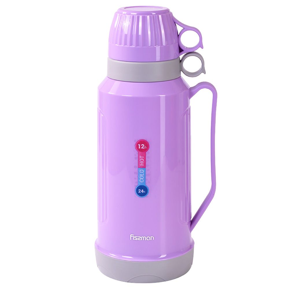 Fissman - Vacuum Flask Plastic Case w/ Glass Liner - 1800ml - Violet